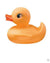 Branded Promotional RUBBER DUCK in Yellow Duck Plastic From Concept Incentives.