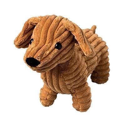 Branded Promotional DAISY THE DACSHUND DOG TOY in Brown Soft Toy From Concept Incentives.