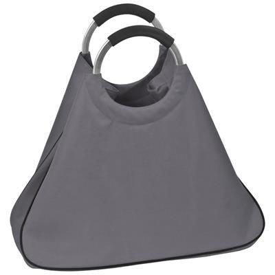 Branded Promotional BIG POLYESTER SHOPPER TOTE BAG with Aluminium Metal Handles Bag From Concept Incentives.