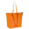 Branded Promotional BEACH BAG with Clear Transparent Handles in Orange Beach Bag From Concept Incentives.