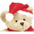 Branded Promotional MINI XMAS BONNET FOR SOFT PLUSH ANIMAL in Red & White Soft Toy From Concept Incentives.