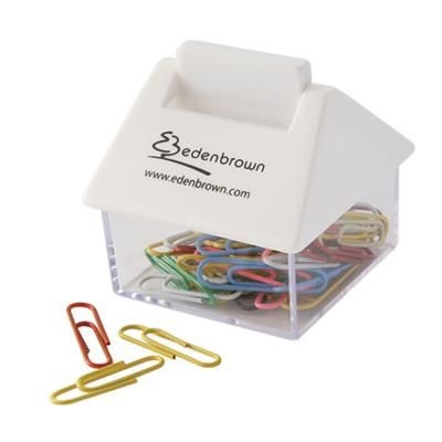 Branded Promotional HOUSE PAPERCLIP DISPENSER Pencil Sharpener From Concept Incentives.