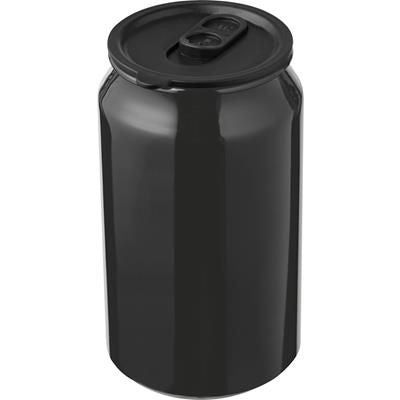 Branded Promotional DRINK CUP in Black Sports Drink Bottle From Concept Incentives.