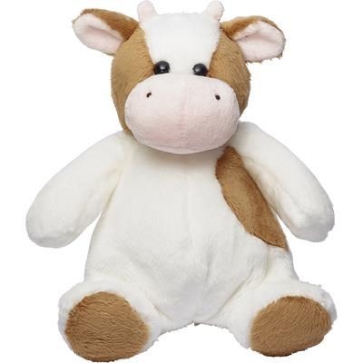 Branded Promotional BELLA BROWN & WHITE COW Soft Toy From Concept Incentives.