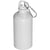 Branded Promotional 500ML STAINLESS STEEL METAL DRINK BOTTLE with Snap Hook in White Sports Drink Bottle From Concept Incentives.