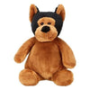 Branded Promotional TOMKE BROWN AND BLACK DOG Soft Toy From Concept Incentives.