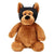 Branded Promotional TOMKE BROWN AND BLACK DOG Soft Toy From Concept Incentives.