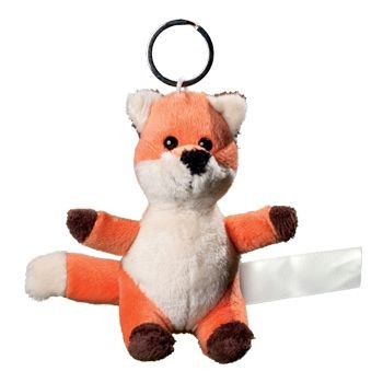 Branded Promotional FOX PLUSH KEYRING Keyring From Concept Incentives.