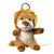 Branded Promotional LION PLUSH KEYRING Keyring From Concept Incentives.