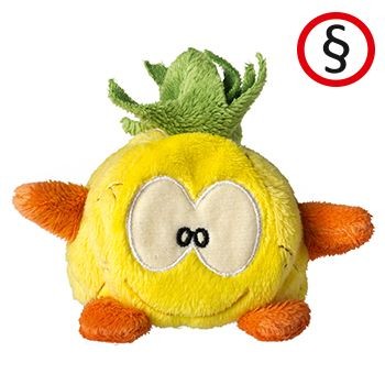 Branded Promotional SCHMOOZIE PINEAPPLE Soft Toy From Concept Incentives.