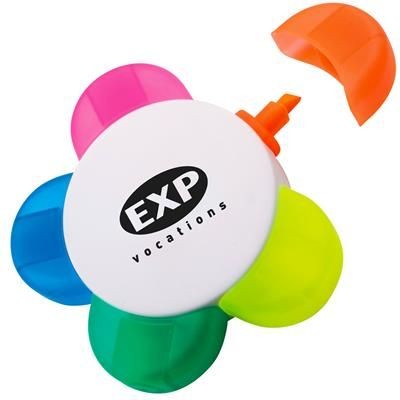 Branded Promotional PETAL HIGHLIGHTER Highlighter Pen From Concept Incentives.