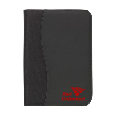 Branded Promotional FIRENZE A4 DOCUMENT FOLDER in Black Document Wallet From Concept Incentives.