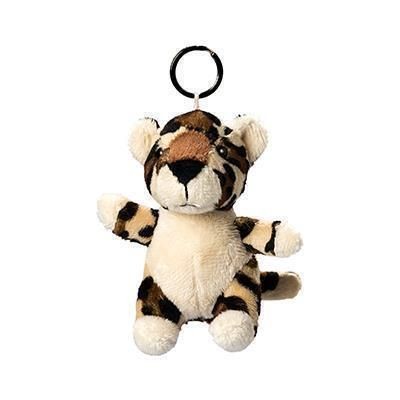 Branded Promotional LEOPARD PLUSH KEYRING Keyring From Concept Incentives.