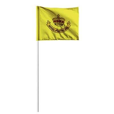 Branded Promotional PRINTED PIN FLAG - TIE ON OR TUBED Flag Pole From Concept Incentives.