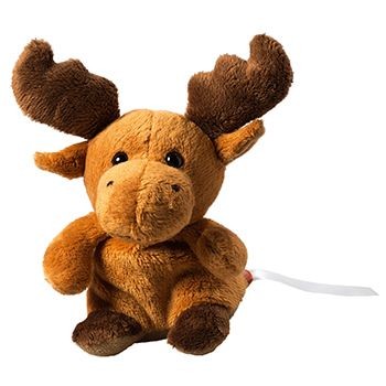 Branded Promotional SCHMOOZIE XXL ELK TOY Soft Toy From Concept Incentives.
