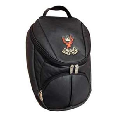 Branded Promotional AERONA LEATHERETTE GOLF SHOE BAG Shoe Bag From Concept Incentives.