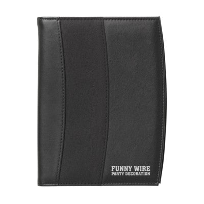 Branded Promotional DESIGNFOLIO A5 DOCUMENT FOLDER in Black Document Wallet From Concept Incentives.