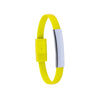 Branded Promotional BRACELET USB CHARGER CEYBAN in Yellow Wrist Band From Concept Incentives.