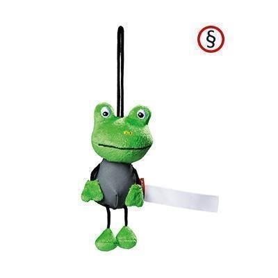 Branded Promotional REFLECTIVE FROG ANIMAL TOY Keyring From Concept Incentives.