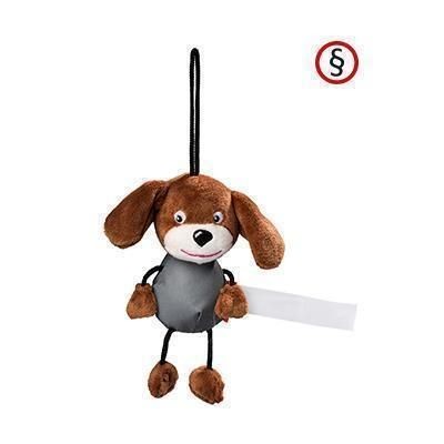 Branded Promotional REFLECTIVE DOG ANIMAL TOY Keyring From Concept Incentives.