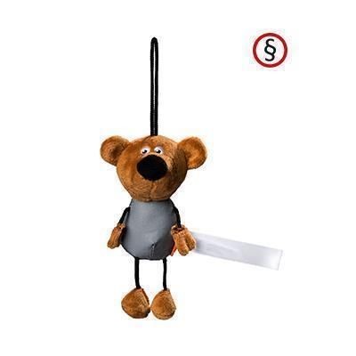 Branded Promotional REFLECTIVE BEAR ANIMAL TOY Keyring From Concept Incentives.