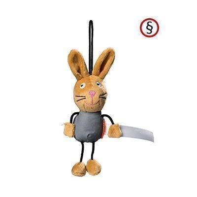 Branded Promotional REFLECTIVE RABBIT ANIMAL TOY Keyring From Concept Incentives.