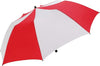 Branded Promotional FARE TRAVELMATE BEACH CAMPER PARASOL in Red and White Parasol Umbrella From Concept Incentives.