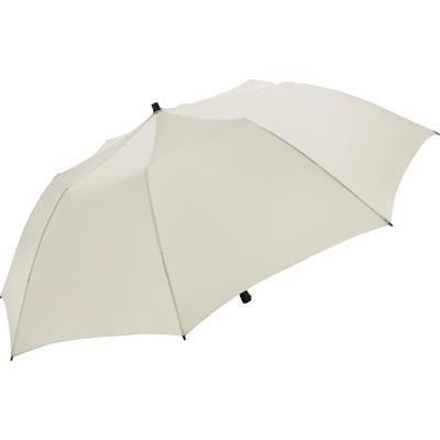 Branded Promotional FARE TRAVELMATE BEACH CAMPER PARASOL in White Parasol Umbrella From Concept Incentives.