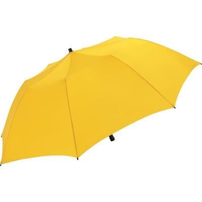 Branded Promotional FARE TRAVELMATE BEACH CAMPER PARASOL in Yellow Parasol Umbrella From Concept Incentives.