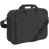 Branded Promotional DOCUMENT BAG with Front Vertical Zip in Black Bag From Concept Incentives.