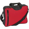 Branded Promotional DOCUMENT BAG with Front Vertical Zip in Red Bag From Concept Incentives.