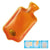 Branded Promotional HOT WATER BOTTLE SHAPE HEATED GEL HOT PACK HAND WARMER in Translucent Orange Hot Pack From Concept Incentives.