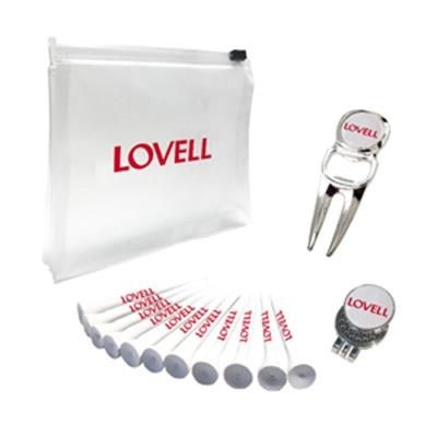 Branded Promotional MIST GP2 - OASIS GOLF FORK- OASIS CAP CLIP - 20 TEES Golf Gift Set From Concept Incentives.