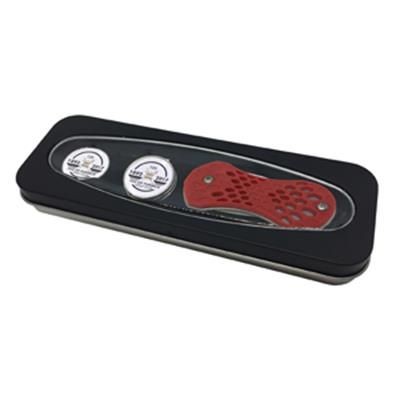 Branded Promotional PITCHMASTER GT2 - ORIGINAL PITCHMASTER - CAP CLIP- BALL GOLF BALL MARKER Golf Gift Set From Concept Incentives.