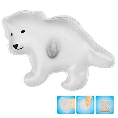 Branded Promotional POLAR BEAR SHAPE HEATED GEL HOT PACK HAND WARMER in Red Hot Pack From Concept Incentives.