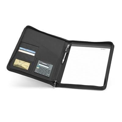 Branded Promotional A4 DOCUMENT FOLDER with Zip Document Wallet From Concept Incentives.