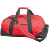 Branded Promotional POLYESTER SPORTS TRAVEL BAG in Red Bag From Concept Incentives.