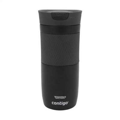 Branded Promotional CONTIGO¬Æ BYRON MEDIUM THERMO CUP in Black Travel Mug From Concept Incentives.