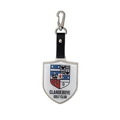 Branded Promotional ELITE SHIELD METAL BAG TAG Golf Bag Tag From Concept Incentives.