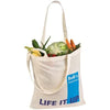 Branded Promotional HANDY SHOPPER TOTE BAG in White Bag From Concept Incentives.