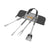 Branded Promotional BBQ-KIT SET in Light Grey BBQ From Concept Incentives.