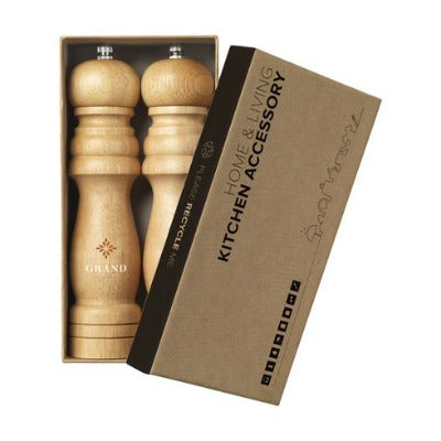 Branded Promotional LOUNA SALT AND PEPPER MILLS from Concept Incentives