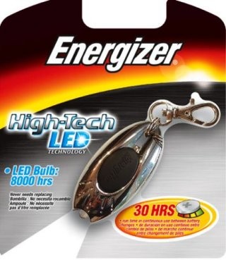 Branded Promotional ENERGIZER TORCH Keyring From Concept Incentives.