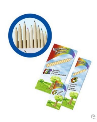 Branded Promotional 12 WOOD COLOURING PENCIL SET Colouring Set From Concept Incentives.