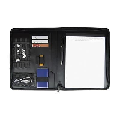 Branded Promotional A4 DOCUMENT FOLDER with Pockets for Electronic Devices Document Wallet From Concept Incentives.