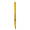 Branded Promotional OASIS FROST TWIST ACTION PLASTIC BALL PEN in Frosted Yellow Pen From Concept Incentives.