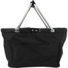 Branded Promotional FOLDING SHOPPER BAG BASKET in Black Shopping Basket From Concept Incentives.