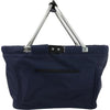 Branded Promotional FOLDING SHOPPER BAG BASKET in Blue Shopping Basket From Concept Incentives.