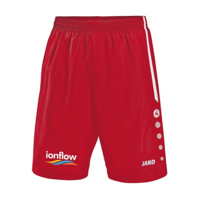 Branded Promotional JAKO SHORTS TURIN MENS in Red & White Shorts From Concept Incentives.