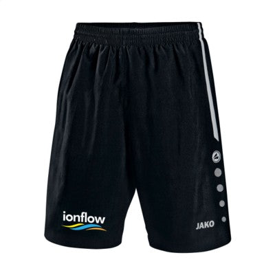 Branded Promotional JAKO SHORTS TURIN MENS in Black & White Shorts From Concept Incentives.